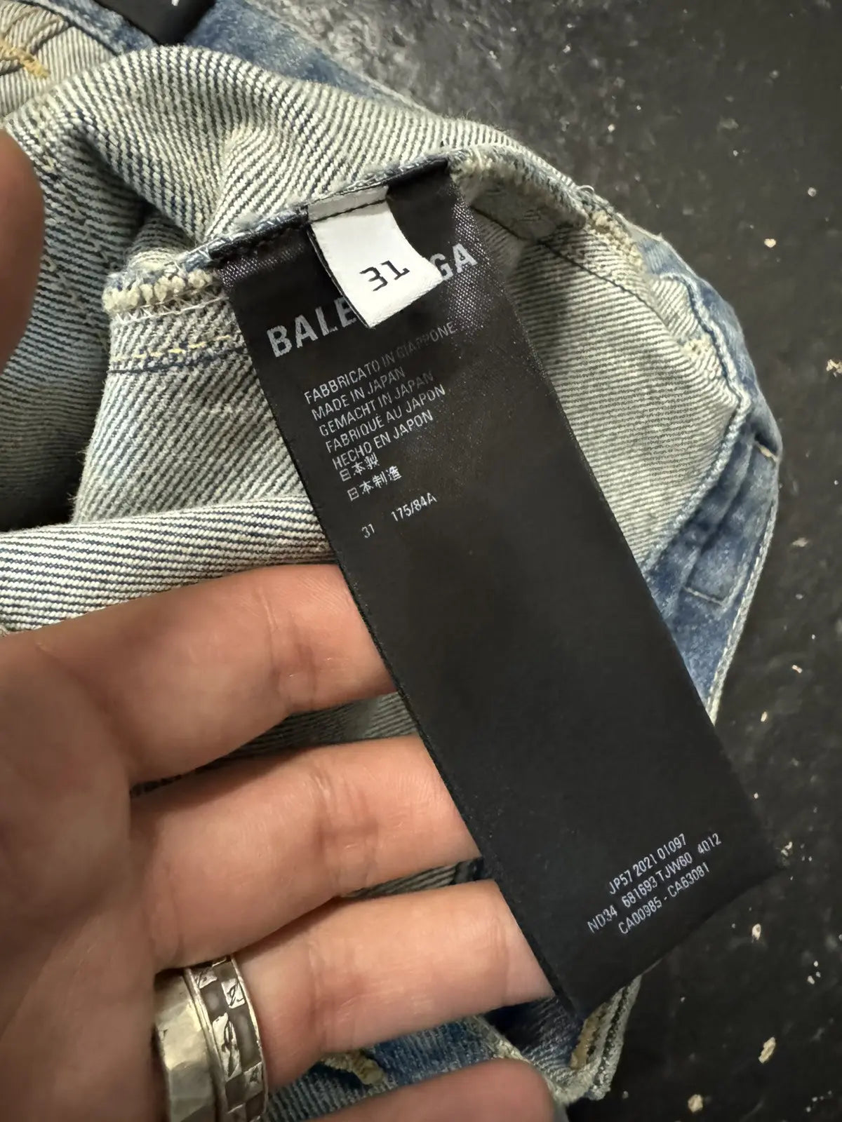 Balenciaga denim Raver pants